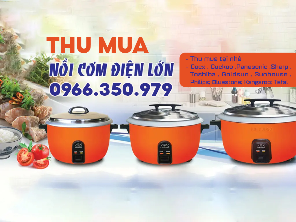 Thu mua nồi cơm điện công nghiệp
