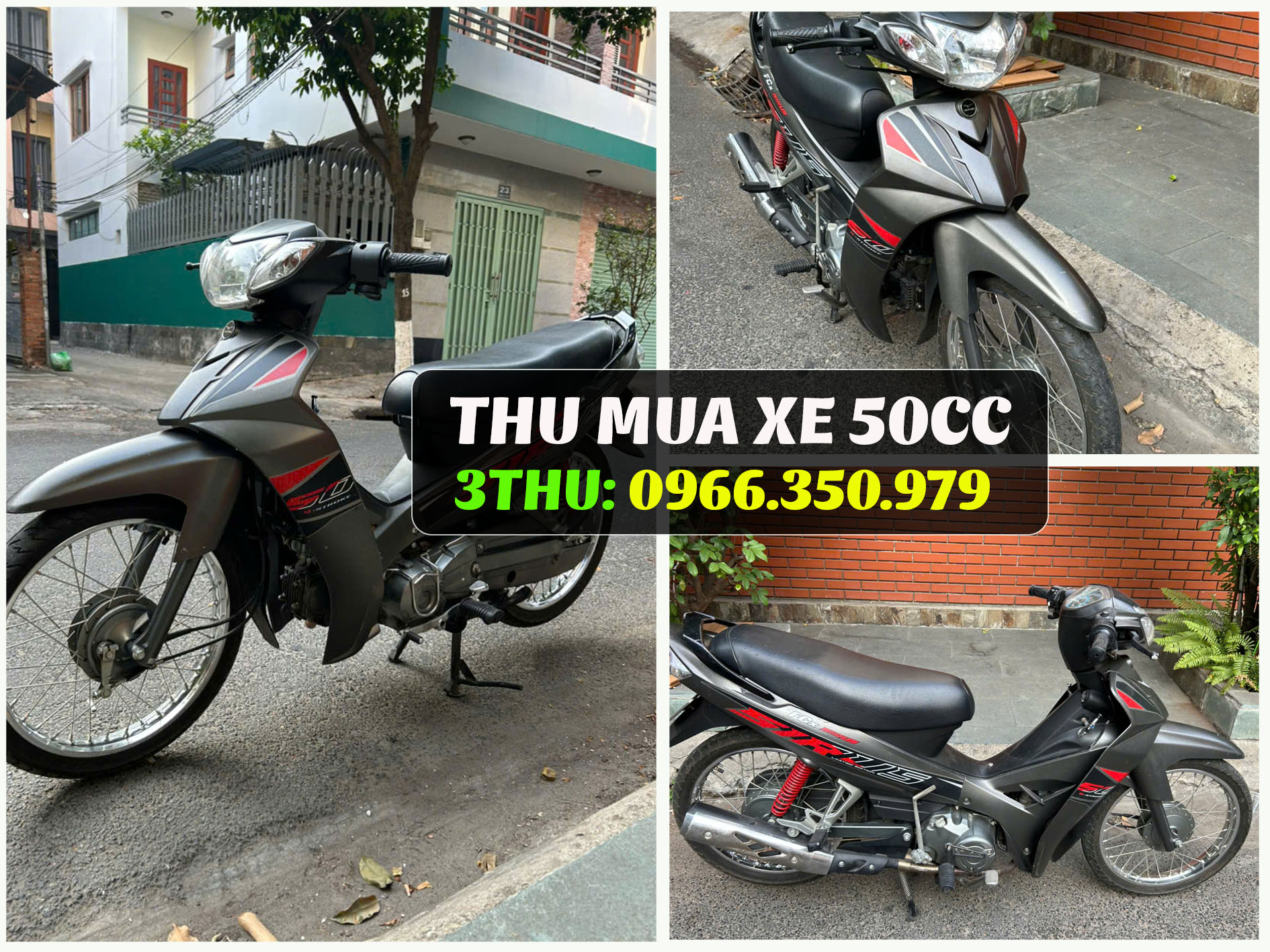 Thu mua xe 50cc cũ hỏng, thu mua xác xe tại nhà ở HCM