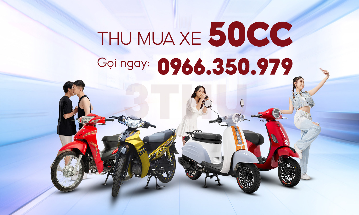 Thu mua xe máy 50cc cũ hỏng
